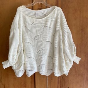 Dolman sleeve sweater